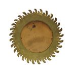 Vintage Zonnespiegel Sunburst Spiegel Convex Goud Hars 42Cm thumbnail 14