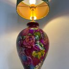 Vintage Handbeschilderde Unieke Vaaslamp thumbnail 5