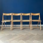 2 Vintage Klapstoelen / Eetkamerstoelen, Rotan, Zeer Net, Habitat Jaren 80 thumbnail 15