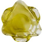 Mid-century Murano Glas Schaal Groen thumbnail 7