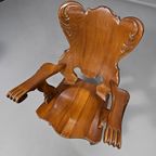 3 X Large Oak Claw Armchairs 1960S 70 X 70 X 90 Cm thumbnail 18