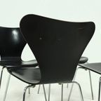 Set Of 4 Butterfly Chairs Model 3107 By Arne Jacobsen For Fritz Hansen 1990s thumbnail 7