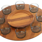 Vintage Lüthje Wood Denmark Lazy Susan thumbnail 8