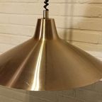 Vintage Dijkstra Metalen Hanglamp Pullout Lamp, Goud thumbnail 8