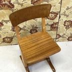 Houten Casala Stoeltje Kinderstoel Schoolstoel Vintage thumbnail 4