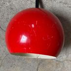 Space Age Hanglamp , Kleine Bol , Rood thumbnail 4