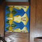 Art Nouveau Wall Coat Rack With Tiles thumbnail 6