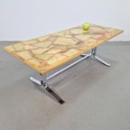 Vintage Salontafel Marmer Onyx Hars Mid Chroom Century ´60 thumbnail 4