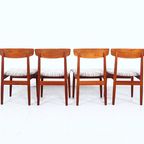 Set Deens Teak Eettafel Stoelen, Viborg Stolefabrik 1960'S thumbnail 3