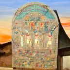 2 X Fraai Gedetailleerde Egyptische Ceremoniële Panelen. thumbnail 13