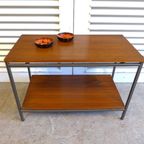 Prachtige Retro Vintage Midcentury Travertin Salontafel thumbnail 13