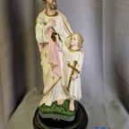 Religieus Jozef Met Jezus Beeld thumbnail 3