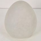 Vintage W.L.P. Verlichting Duitsland Egg Tafellamp Glas '80 thumbnail 8