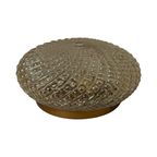 Ceiling Mounted (or Wall Mounted) Lamp With Pressed Glass - Sconce - Midcentury Modern thumbnail 4