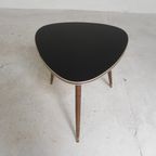 Driehoekige Vintage Bijzettafel, Salontafel Op Drie Poten thumbnail 7