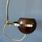 Vintage Herda Eyeball Wall Light | Space Age Chrome Verlichting | Jaren 70 Arc Lamp thumbnail 9