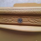 Mosterd Geel Vintage Kastje Dressoir Meubel Vitrine Kast thumbnail 10