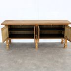 Brutalist Dressoir | Sideboard | Eiken | Jaren 60 | Deens thumbnail 9