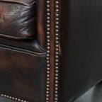 Elegante En Comfortabele Set Van 2 Rundleren Clubfauteuils In Engelse Stijl thumbnail 14