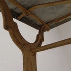 Tuintafel, Bistrotafel A. Delail Toulouse Met Marmer Blad, Jaren 20 thumbnail 3