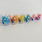 Set Vintage Limonade Glazen Jaren 70 Stippen thumbnail 3