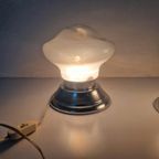 Een Paar Mazzega Murano Tafel Lampen Vintage Design thumbnail 8