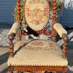 Twisted Leg Antique Side French Chairs thumbnail 13