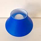 Blauw Glazen Mushroom Lampje Vintage Lamp thumbnail 4