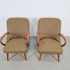 Set Vintage Fauteuils Teak ´60 Scandinavisch Mid Century thumbnail 7