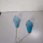 Jaren 90 Massive Wandlampen Design Blauw. thumbnail 4