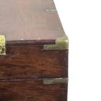 Military Campaign - 19Th C Fine English Liquor Cabinet - With Original Bottles - Very Rare! thumbnail 4