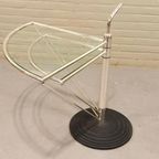 Vintage Oma Memphis Milano Stijl Glazen Bijzettafel thumbnail 17