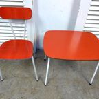 Prachtige Set Van 4 Vintage Retro Formica Stoelen thumbnail 5