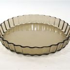 Vintage Ovenschaal Rookglas Arcopal thumbnail 3