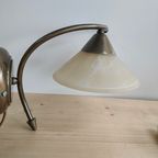 Vintage Muurlamp Massive Met Alblasten Kap thumbnail 4
