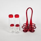 Guzzini - Made In Italy - Glas Cruet Set - Design Elisabeth Vidal - Italie - 90'S thumbnail 9