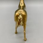 Vintage Massief Messing Paard 60's thumbnail 2