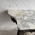 Victoriaanse Schouw Meubel Met Marber Blad thumbnail 10