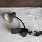 Vintage - Tafellamp - Bureaulamp - Anvia - Zwart- Bruine Kap. thumbnail 10