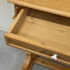 Brocante Schrijftafeltje/Sidetable Bureau Haltafel Massief thumbnail 9