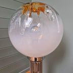 Mazzega Vloerlamp In Verchroomd Metaal En Glas, Jaren 60-70 thumbnail 8