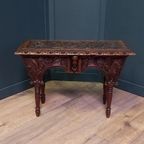 19e Eeuws Bedsteebankje C.q. -tafeltje thumbnail 2