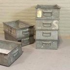 Vintage Philips Industriële Metalen Kisten, P/p/s thumbnail 14