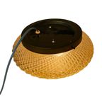 Ceiling Mounted (or Wall Mounted) Lamp With Pressed Glass - Sconce - Midcentury Modern thumbnail 3