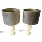 Vintage Set Italiaanse Albast Marmeren Lampen thumbnail 3