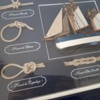 Maritime Boot Knoop Schilderij Vitrine Showkast Wandkast thumbnail 3