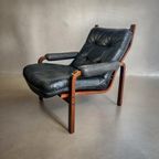 Vintage Lederen Lounge Stoel / Fauteuil / Eenzit thumbnail 7