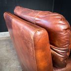 Vintage Schaapsleren Fauteuil Met Hoge Rug thumbnail 14