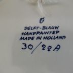 Vintage Delft - Blauw Handpainted Wandbord 30 / 22A thumbnail 2