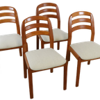 dyrlund Set 4 Eetkamerstoelen Eetstoelen Deens Design Vintage thumbnail 2